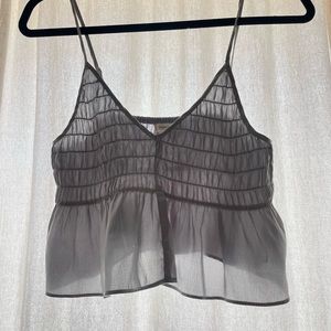 Urban Outfitters dainty light blue/grey top - never worn